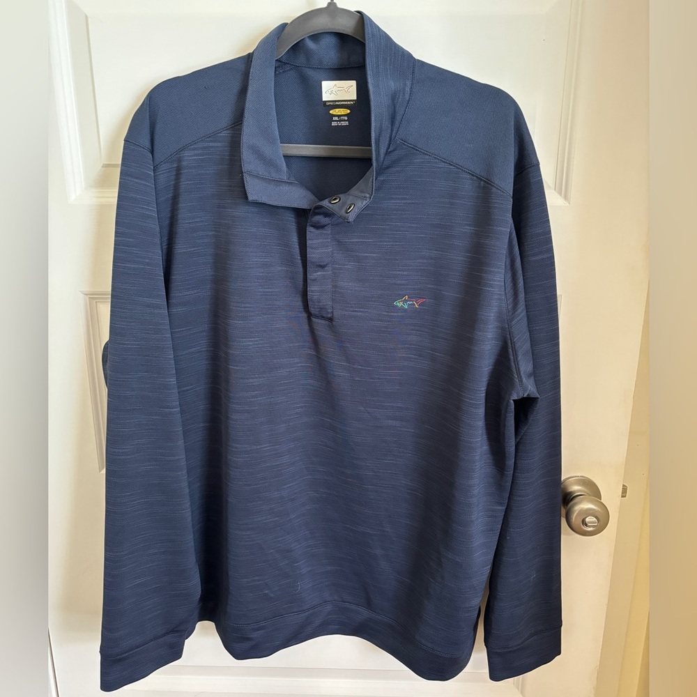 **SOLD** Greg Norman, men’s pull over, dry fit, navy, size XXL - Picture 1 of 10